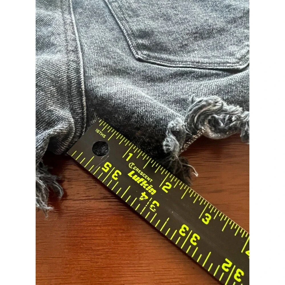 MUDD Jr Womens High Rise Shortie Shorts Sz 0 Pockets Stretch Black Beach Travel